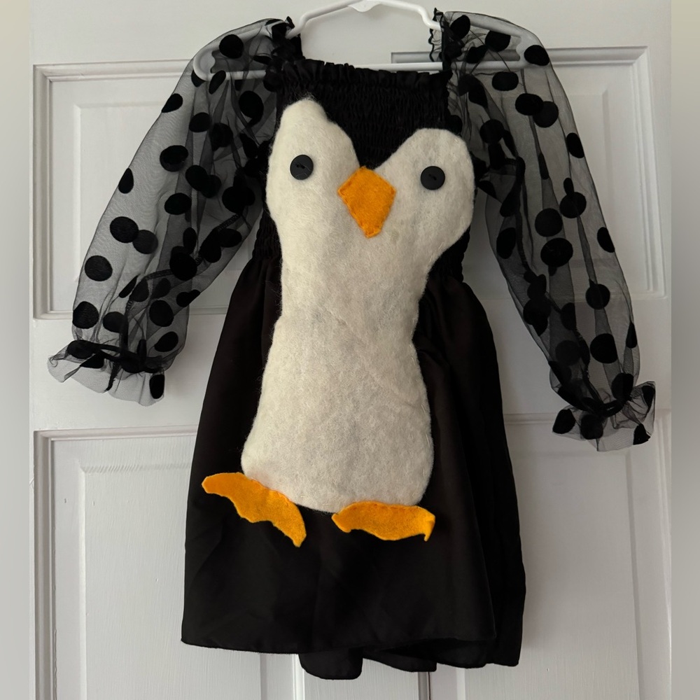 Penguin party dress! Perfect for Halloween, dress-up, and parties.